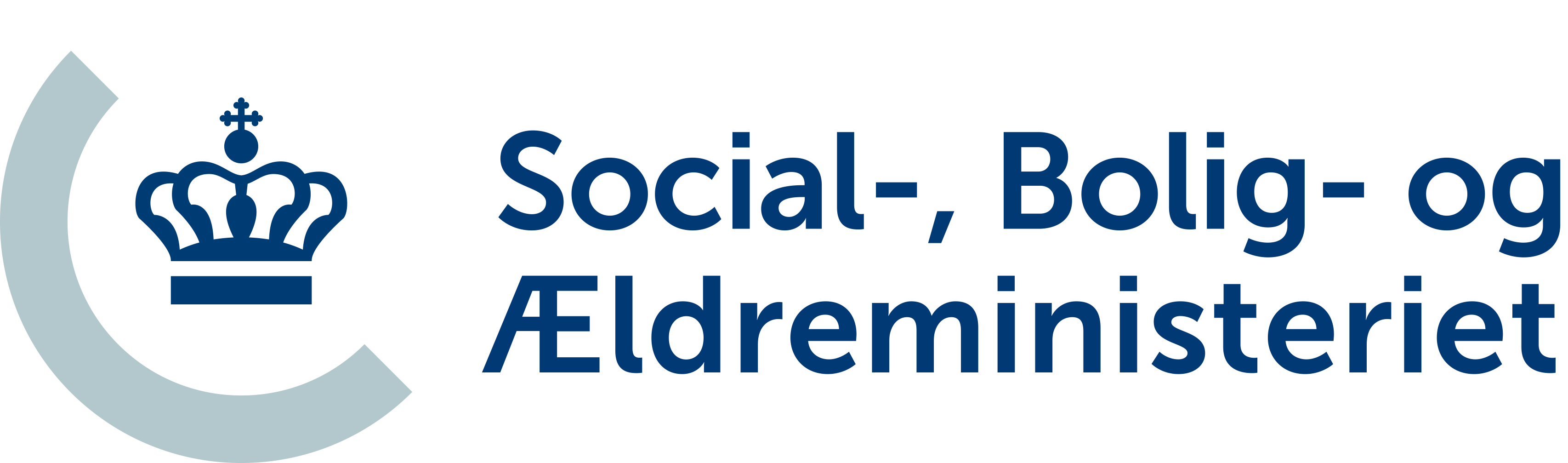 Social- og Ældreministeriets logo